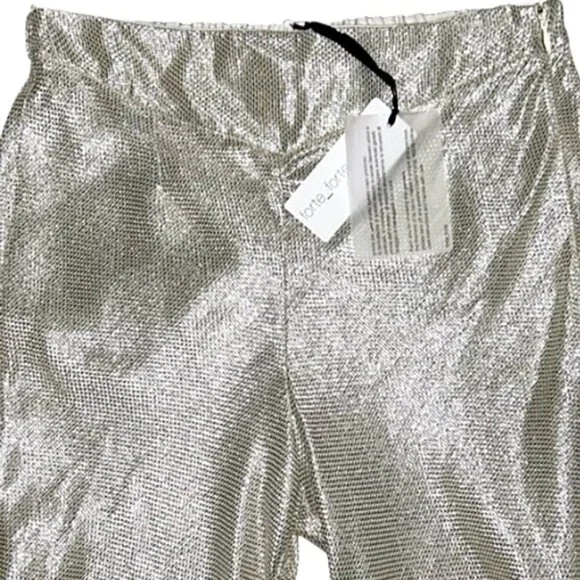 Chic Metallic Wide Leg Pants - Picture 8 of 16